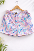 Bloom Breeze Women Floral Regular Fit Easy Pull On Corduroy Cotton Shorts