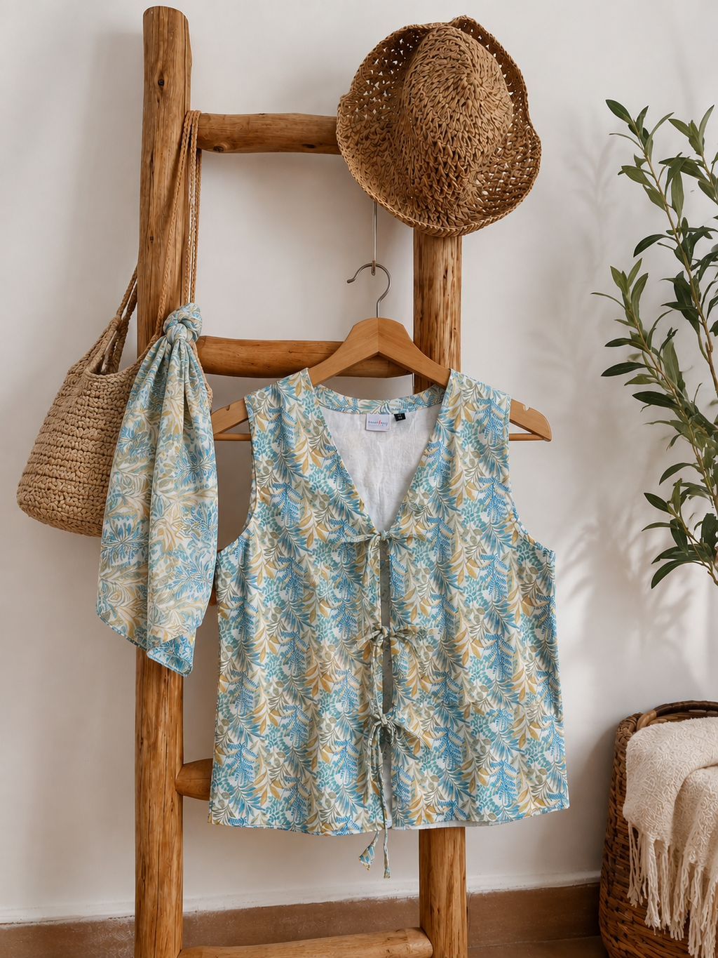 Desert Weeds Women Waistcoat