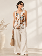 Earthy Marble Women Waistcoat